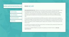 Desktop Screenshot of medianewsonline.com